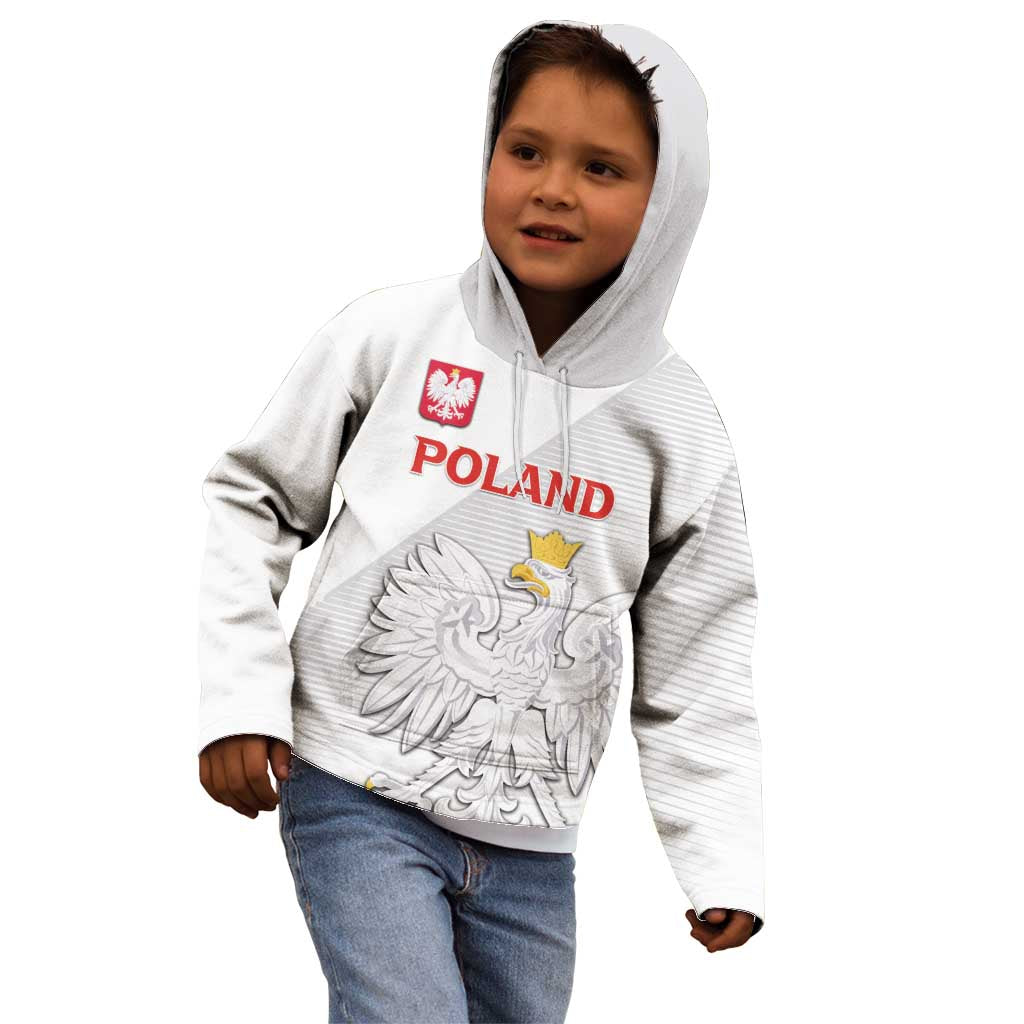 Custom Poland Football Kid Hoodie Bialo-Czerwoni Go Champion