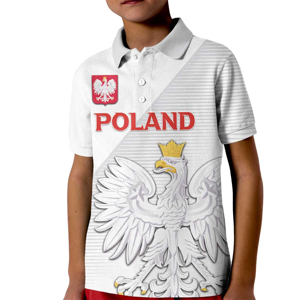 Custom Poland Football Kid Polo Shirt Bialo-Czerwoni Go Champion
