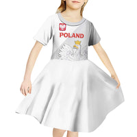 Custom Poland Football Kid Short Sleeve Dress Bialo-Czerwoni Go Champion