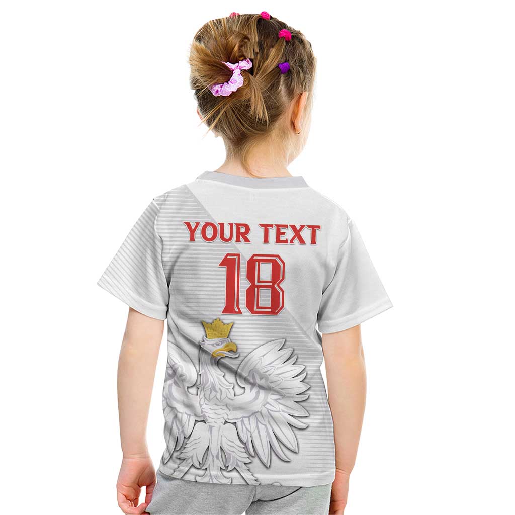 Custom Poland Football Kid T Shirt Bialo-Czerwoni Go Champion