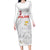 Custom Poland Football Long Sleeve Bodycon Dress Bialo-Czerwoni Go Champion