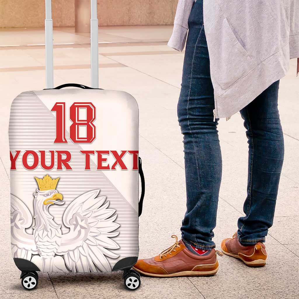 Custom Poland Football Luggage Cover Bialo-Czerwoni Go Champion