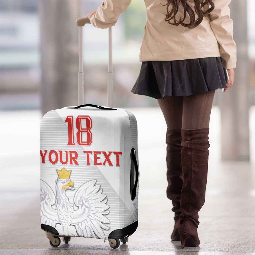 Custom Poland Football Luggage Cover Bialo-Czerwoni Go Champion