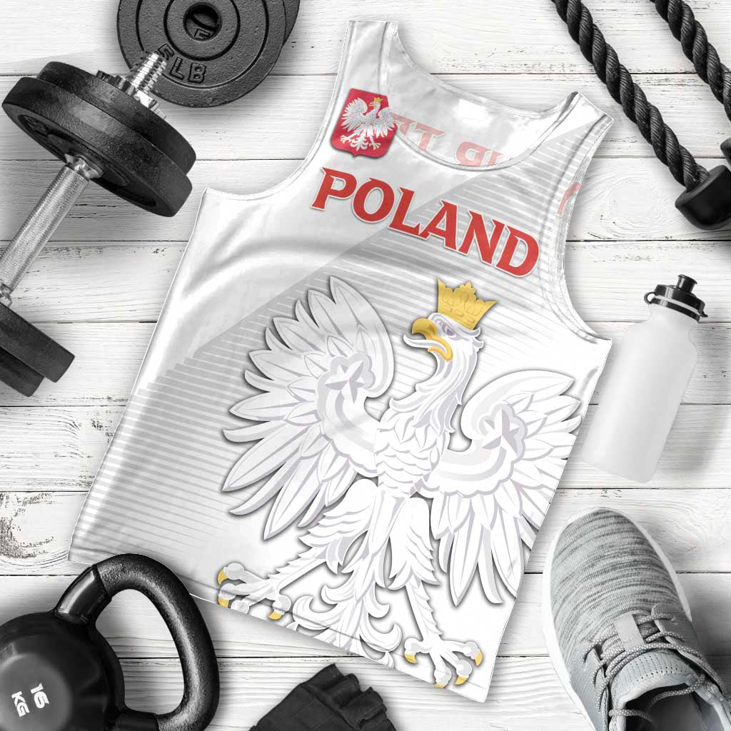 Custom Poland Football Men Tank Top Bialo-Czerwoni Go Champion