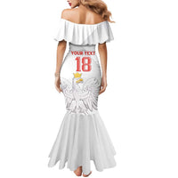 Custom Poland Football Mermaid Dress Bialo-Czerwoni Go Champion