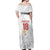 Custom Poland Football Off Shoulder Maxi Dress Bialo-Czerwoni Go Champion