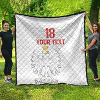 Custom Poland Football Quilt Bialo-Czerwoni Go Champion