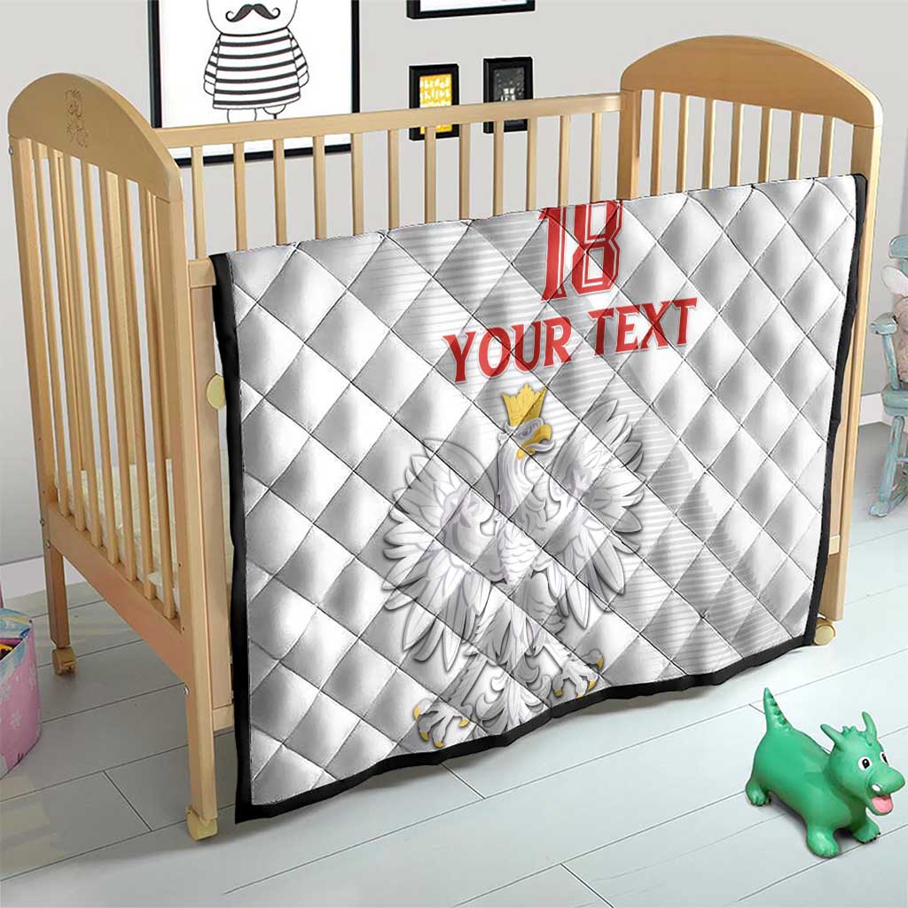 Custom Poland Football Quilt Bialo-Czerwoni Go Champion