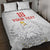Custom Poland Football Quilt Bed Set Bialo-Czerwoni Go Champion