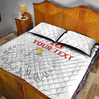 Custom Poland Football Quilt Bed Set Bialo-Czerwoni Go Champion