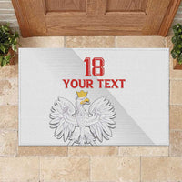 Custom Poland Football Rubber Doormat Bialo-Czerwoni Go Champion