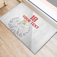 Custom Poland Football Rubber Doormat Bialo-Czerwoni Go Champion