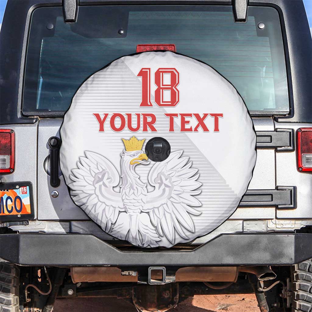 Custom Poland Football Spare Tire Cover Bialo-Czerwoni Go Champion
