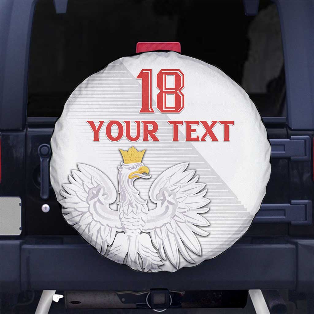 Custom Poland Football Spare Tire Cover Bialo-Czerwoni Go Champion