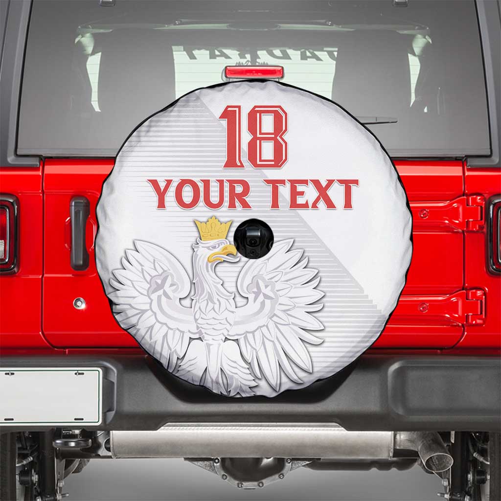 Custom Poland Football Spare Tire Cover Bialo-Czerwoni Go Champion