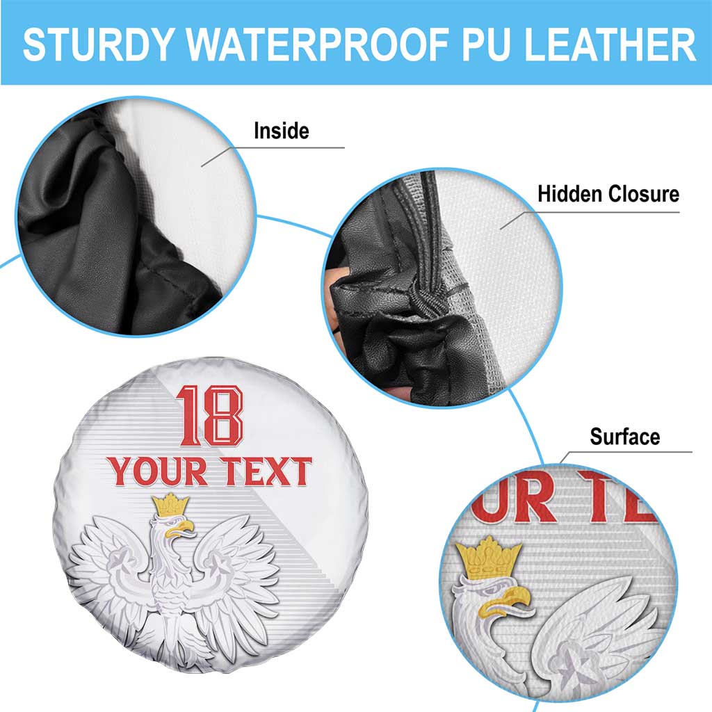 Custom Poland Football Spare Tire Cover Bialo-Czerwoni Go Champion