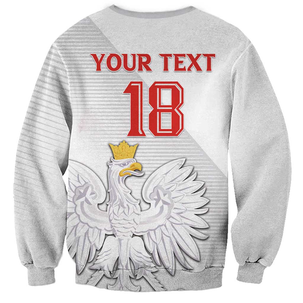 Custom Poland Football Sweatshirt Bialo-Czerwoni Go Champion
