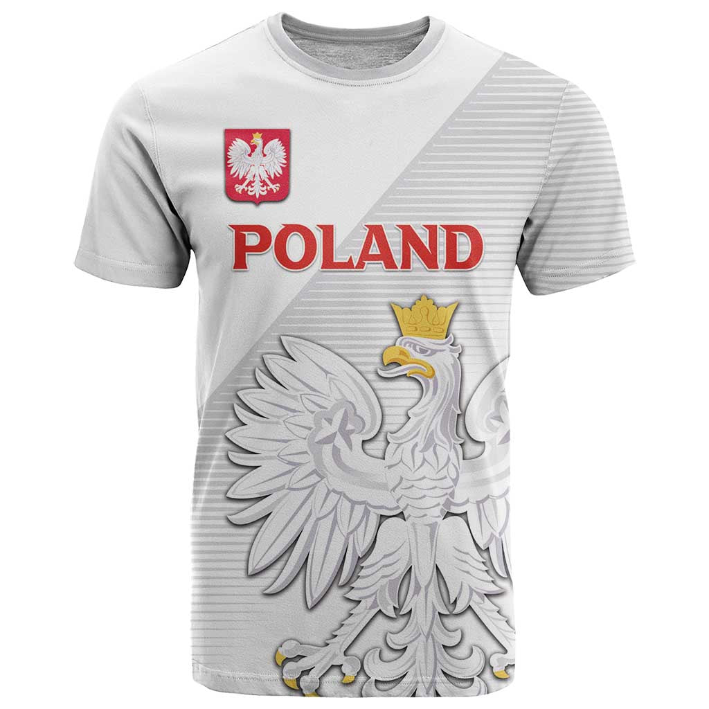 Custom Poland Football T Shirt Bialo-Czerwoni Go Champion