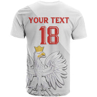Custom Poland Football T Shirt Bialo-Czerwoni Go Champion