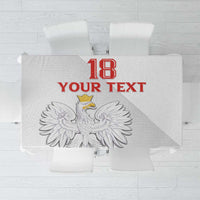 Custom Poland Football Tablecloth Bialo-Czerwoni Go Champion