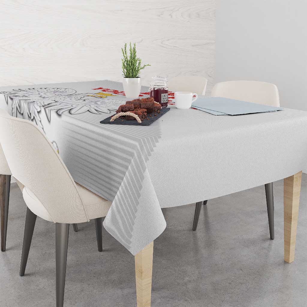 Custom Poland Football Tablecloth Bialo-Czerwoni Go Champion