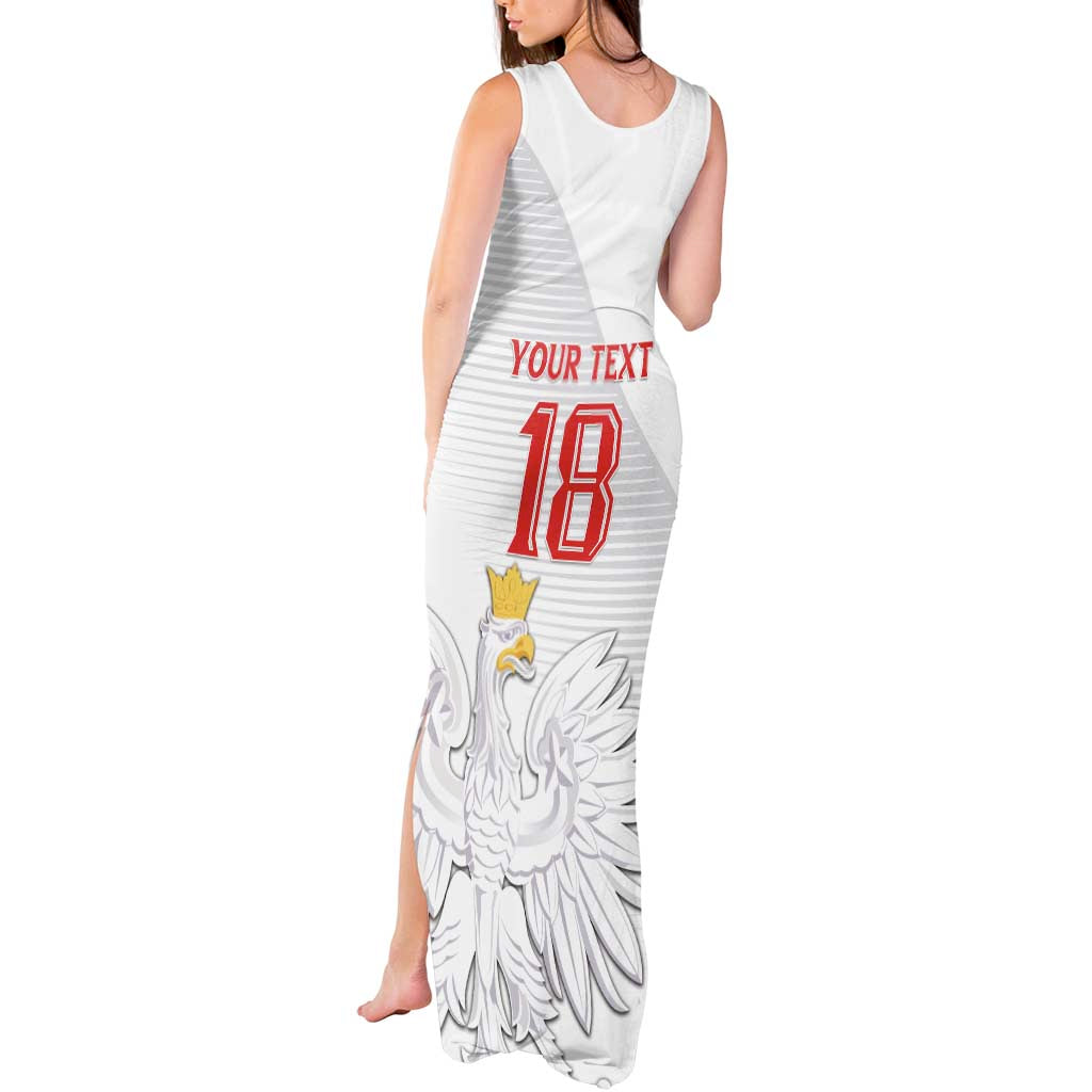 Custom Poland Football Tank Maxi Dress Bialo-Czerwoni Go Champion