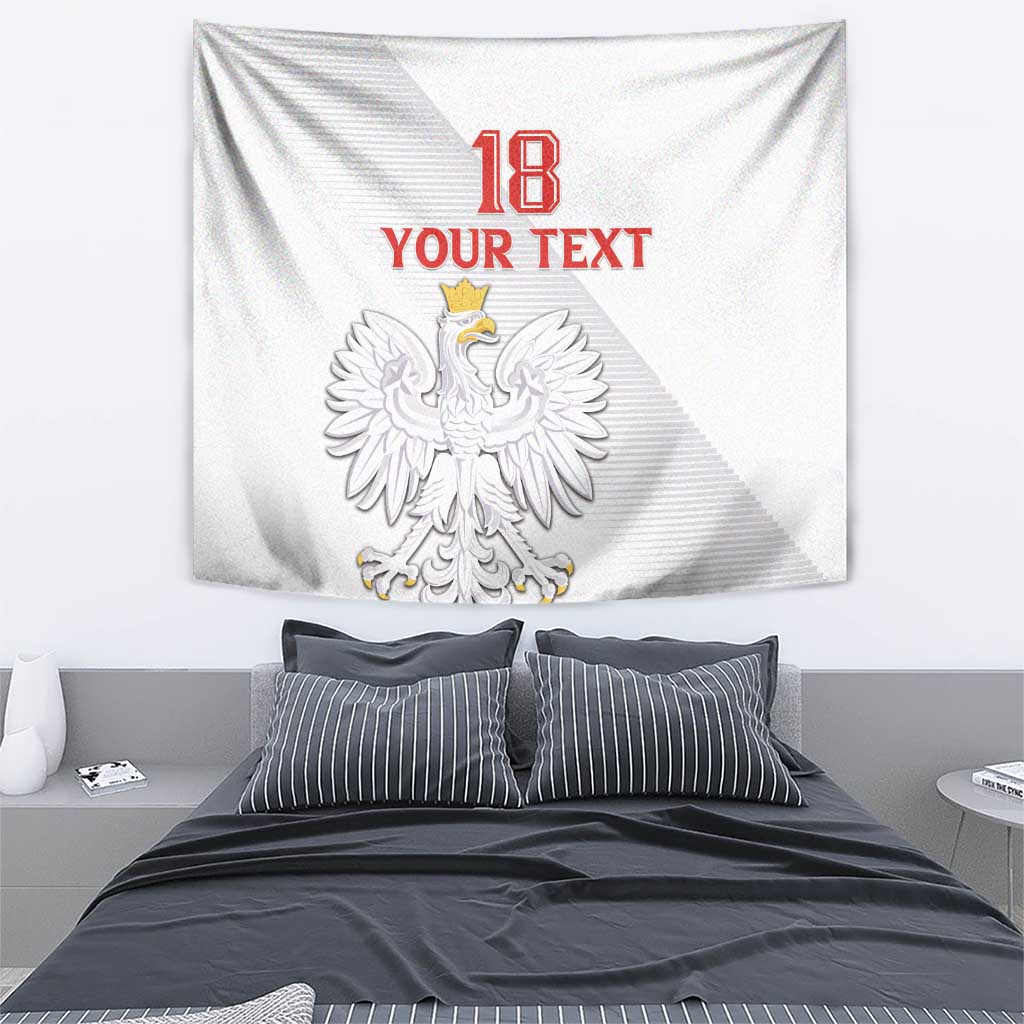 Custom Poland Football Tapestry Bialo-Czerwoni Go Champion