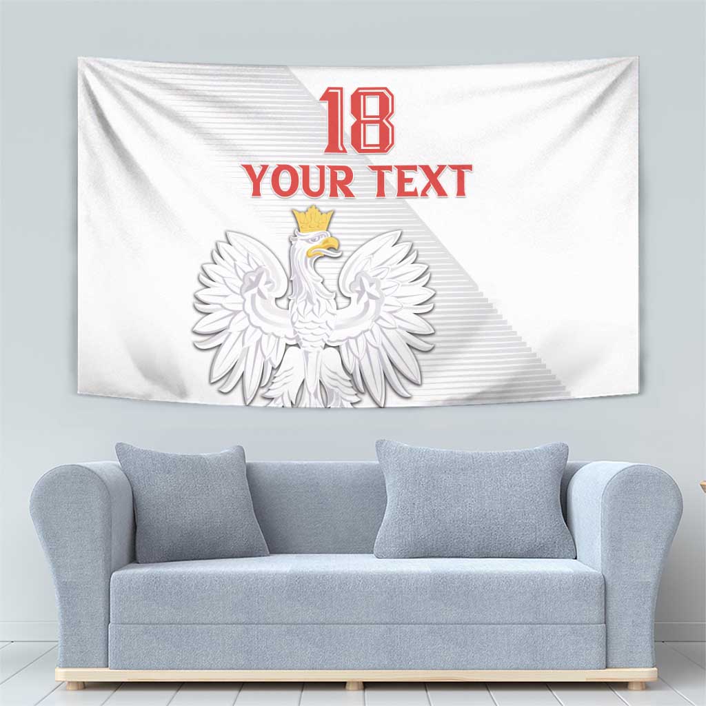 Custom Poland Football Tapestry Bialo-Czerwoni Go Champion