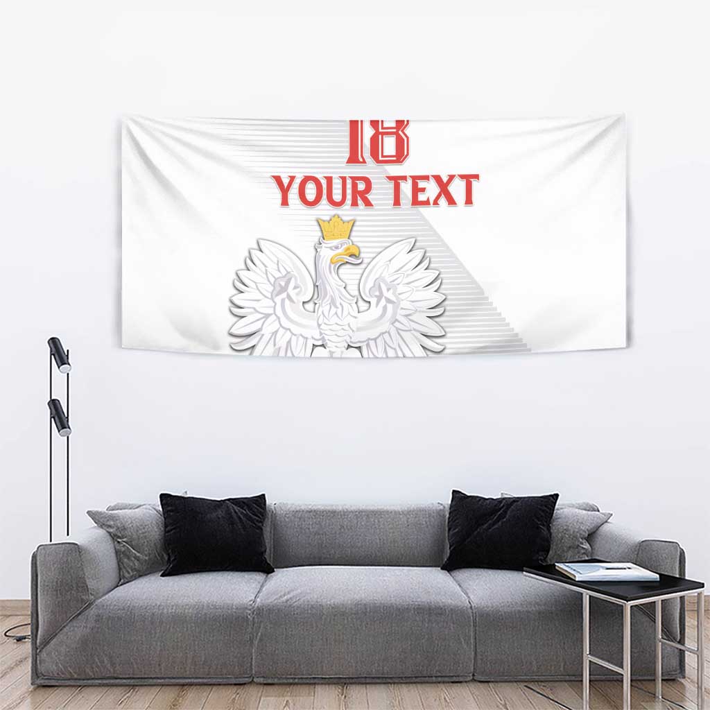 Custom Poland Football Tapestry Bialo-Czerwoni Go Champion