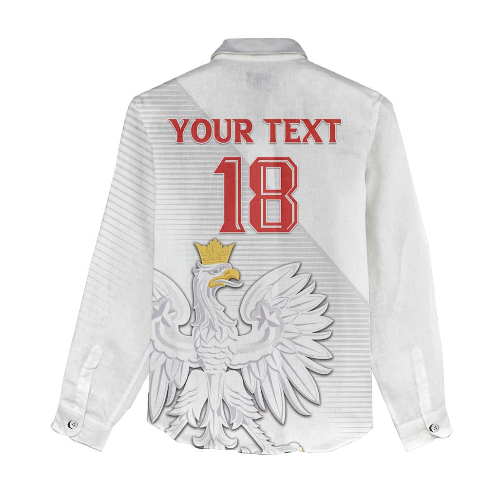 Custom Poland Football Women Casual Shirt Bialo-Czerwoni Go Champion