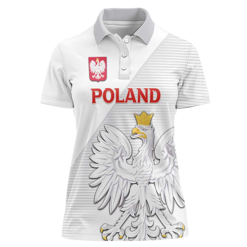 Custom Poland Football Women Polo Shirt Bialo-Czerwoni Go Champion
