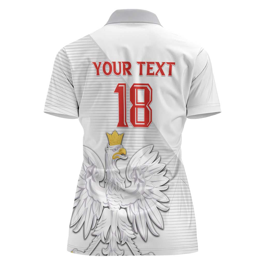 Custom Poland Football Women Polo Shirt Bialo-Czerwoni Go Champion