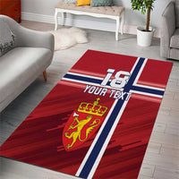 Custom Norway Football Area Rug Norges Herrelandslag i Fotball