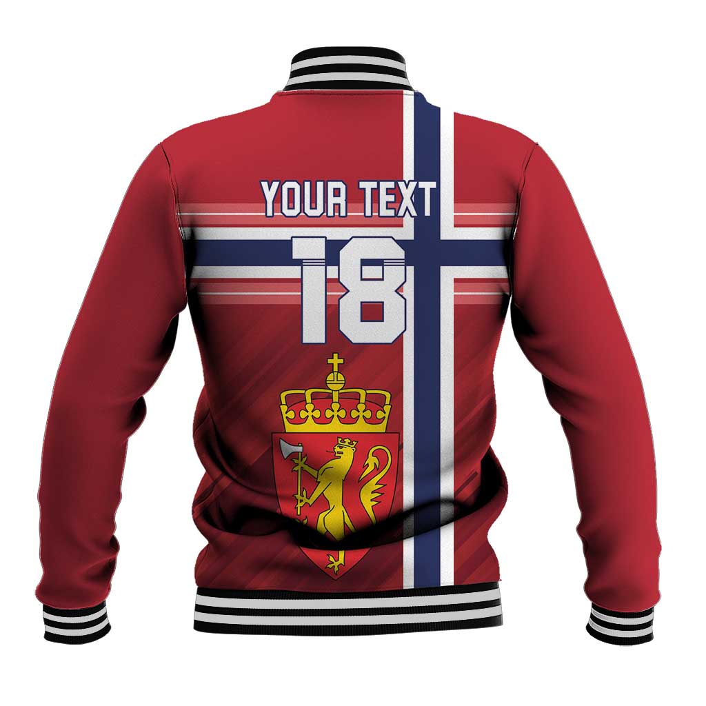 Custom Norway Football Baseball Jacket Norges Herrelandslag i Fotball