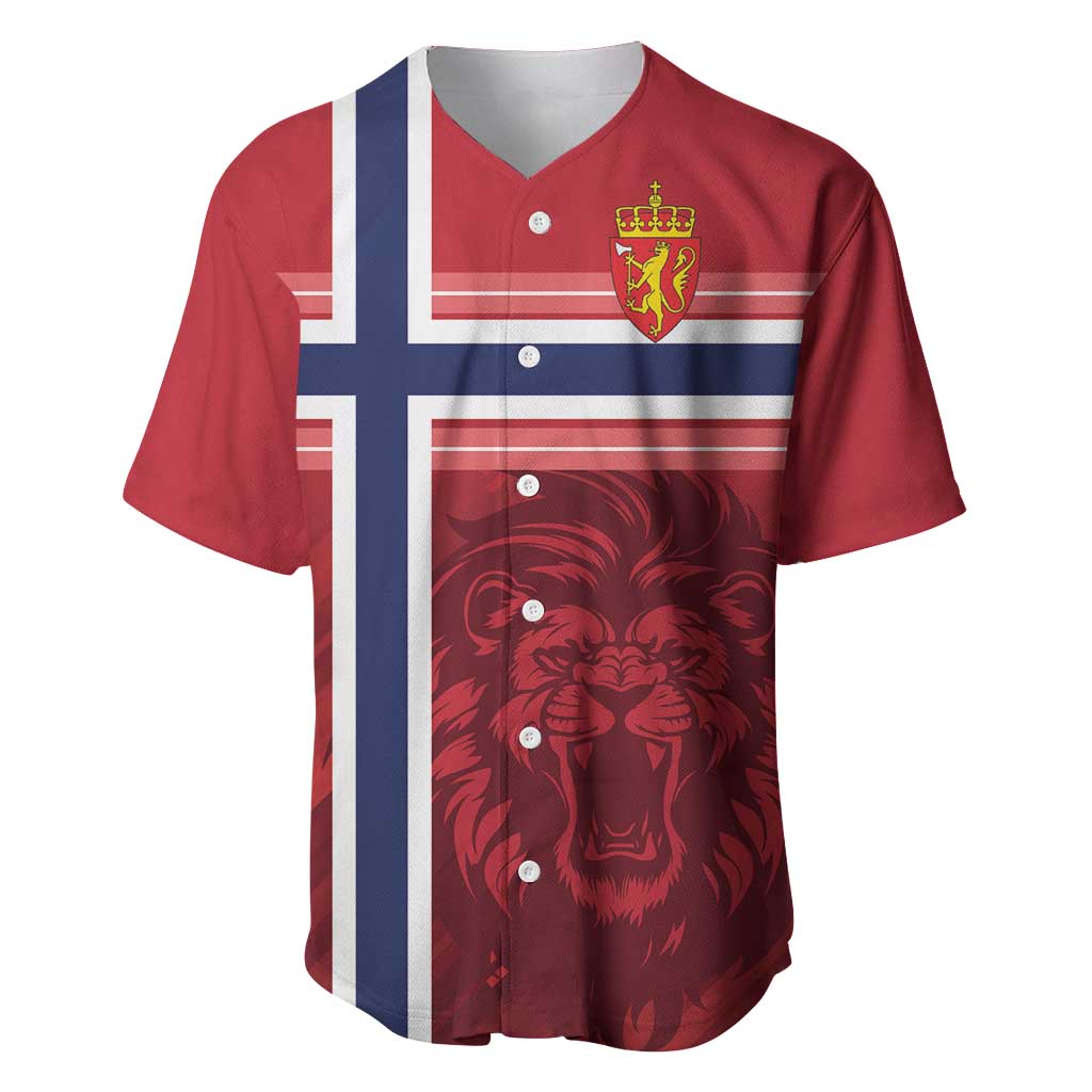Custom Norway Football Baseball Jersey Norges Herrelandslag i Fotball