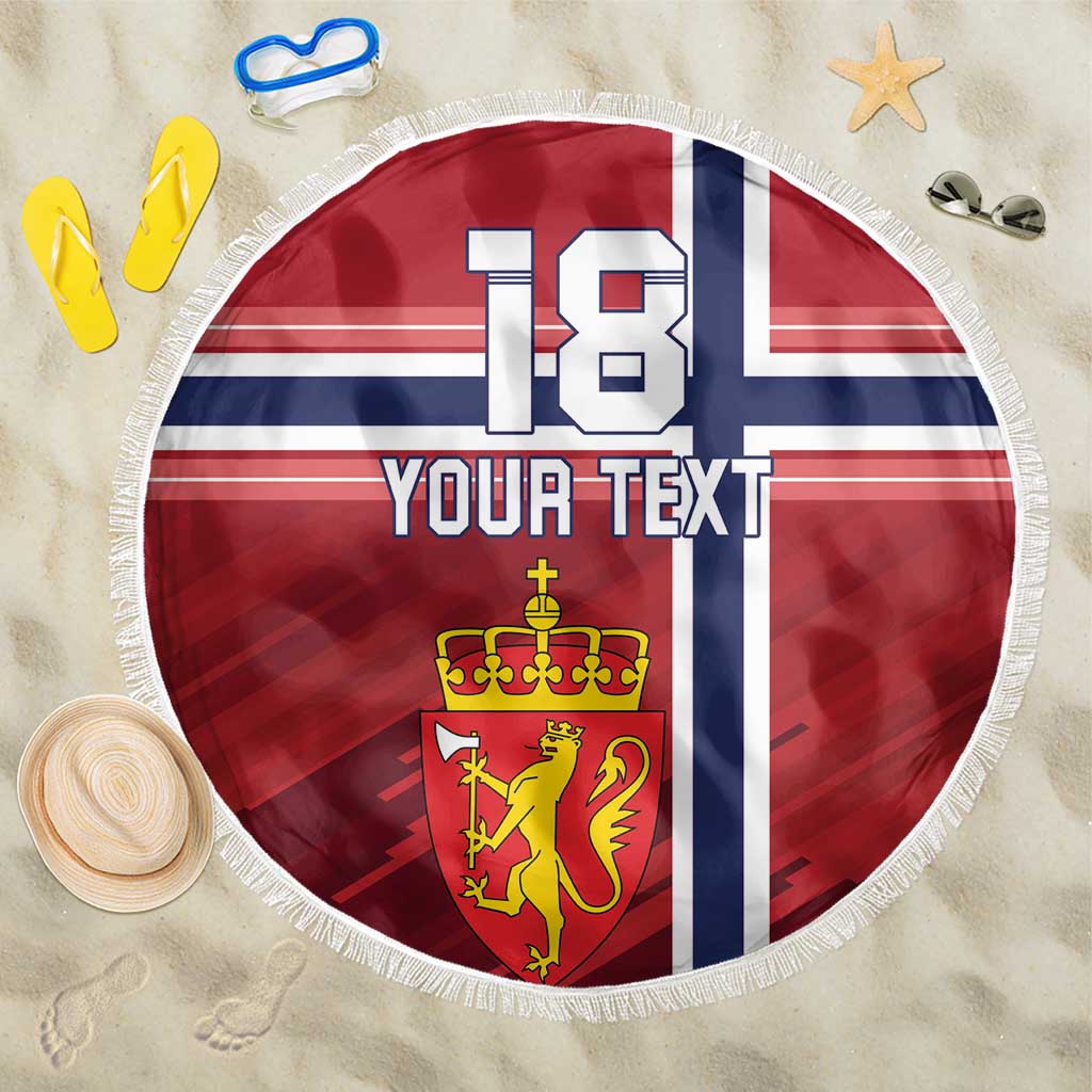 Custom Norway Football Beach Blanket Norges Herrelandslag i Fotball
