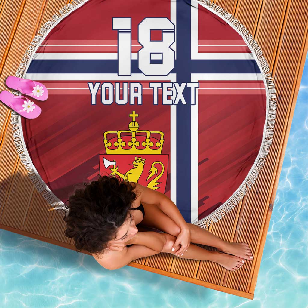 Custom Norway Football Beach Blanket Norges Herrelandslag i Fotball