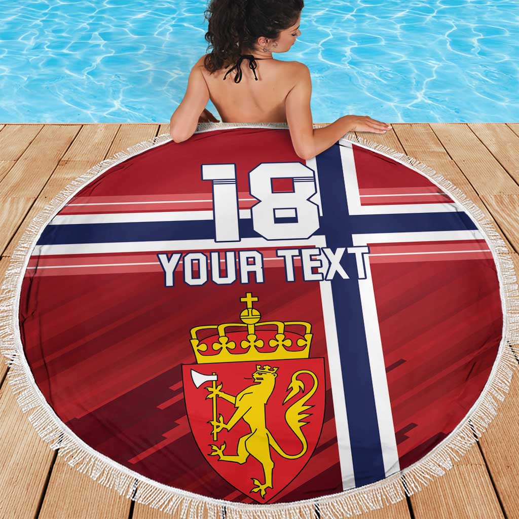 Custom Norway Football Beach Blanket Norges Herrelandslag i Fotball
