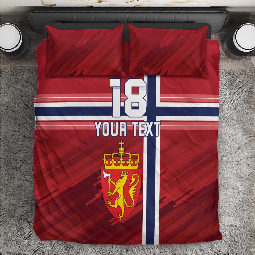 Custom Norway Football Bedding Set Norges Herrelandslag i Fotball