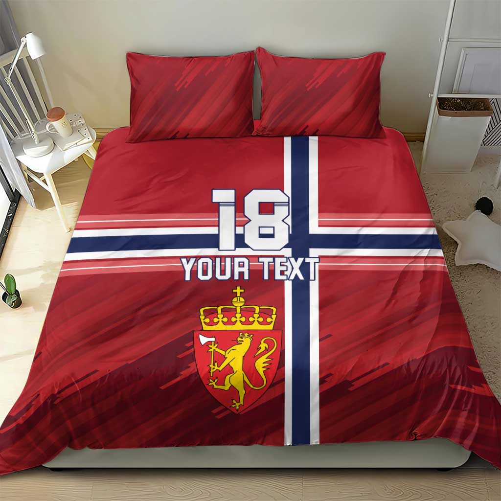 Custom Norway Football Bedding Set Norges Herrelandslag i Fotball