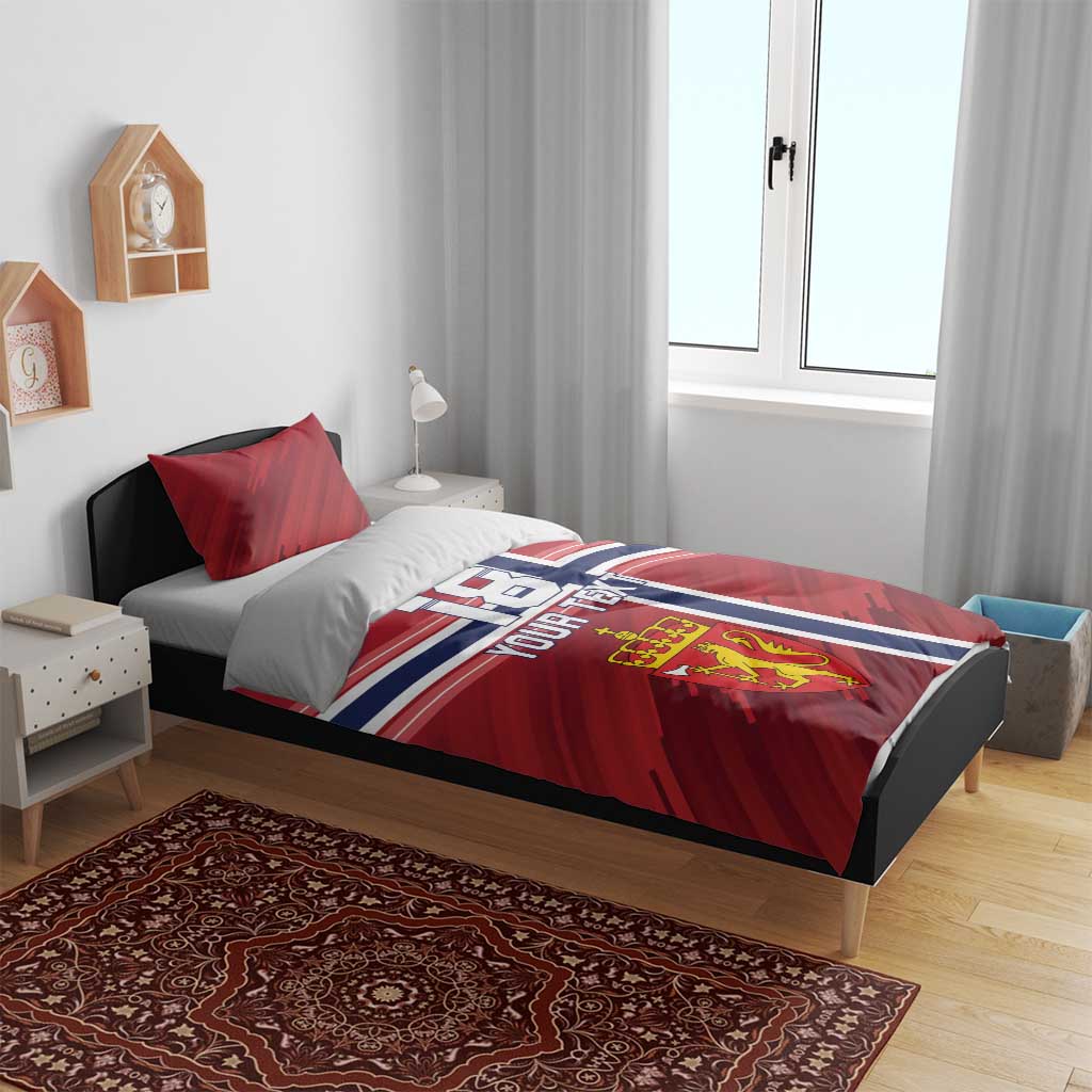 Custom Norway Football Bedding Set Norges Herrelandslag i Fotball