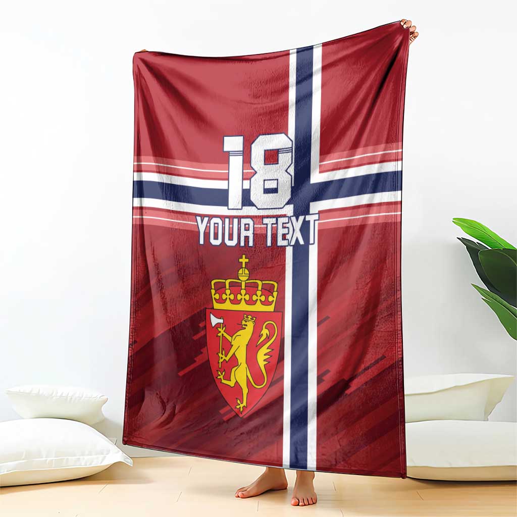 Custom Norway Football Blanket Norges Herrelandslag i Fotball