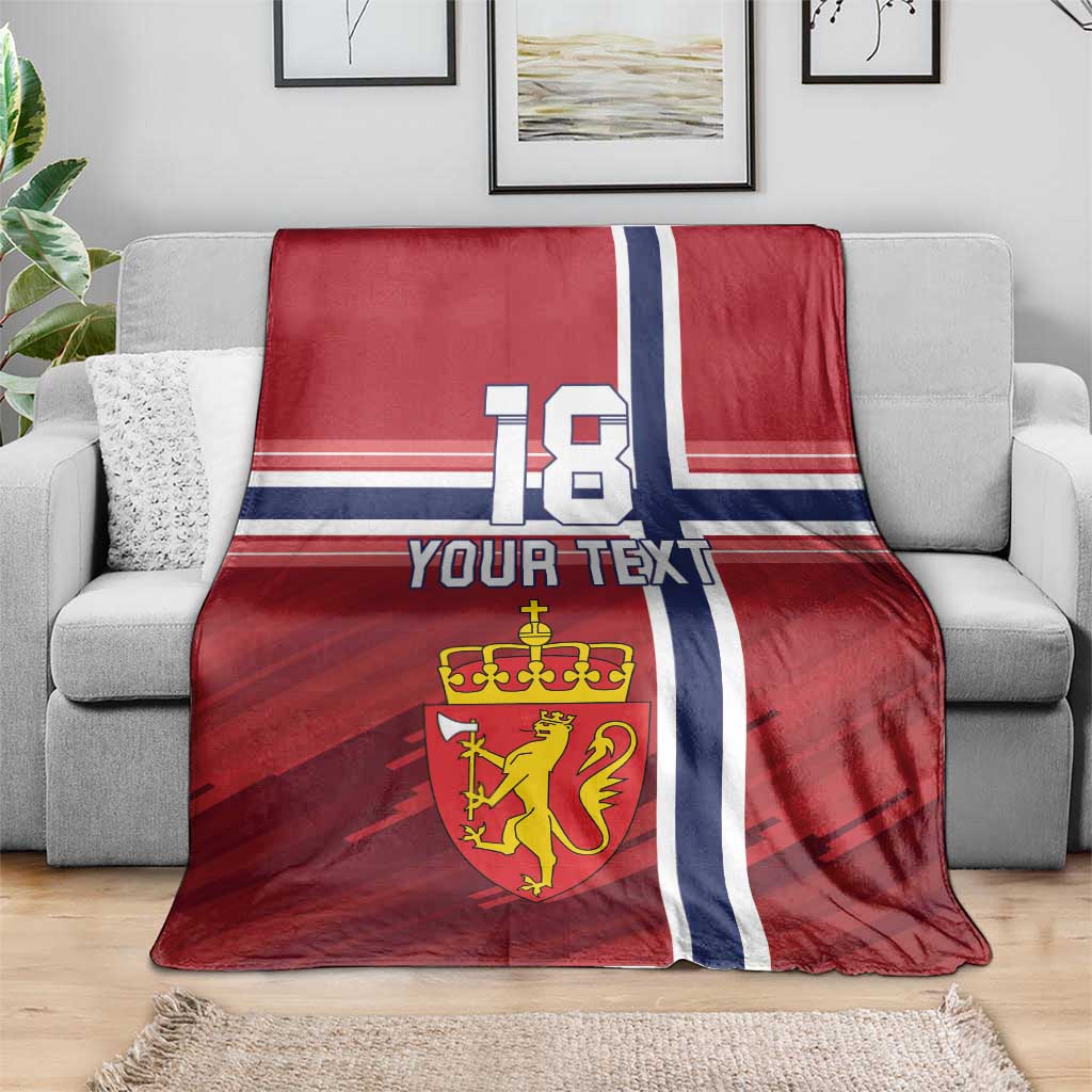 Custom Norway Football Blanket Norges Herrelandslag i Fotball