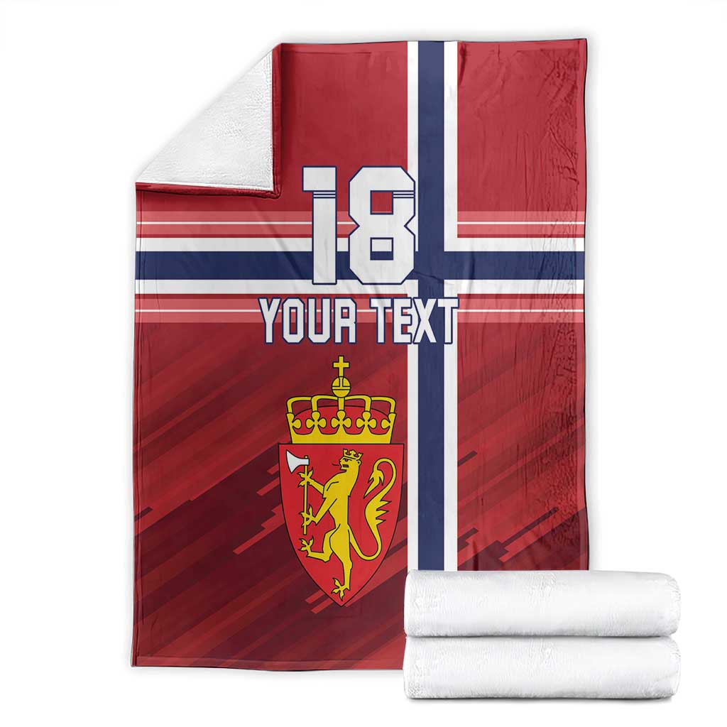 Custom Norway Football Blanket Norges Herrelandslag i Fotball