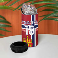 Custom Norway Football 4 in 1 Can Cooler Tumbler Norges Herrelandslag i Fotball