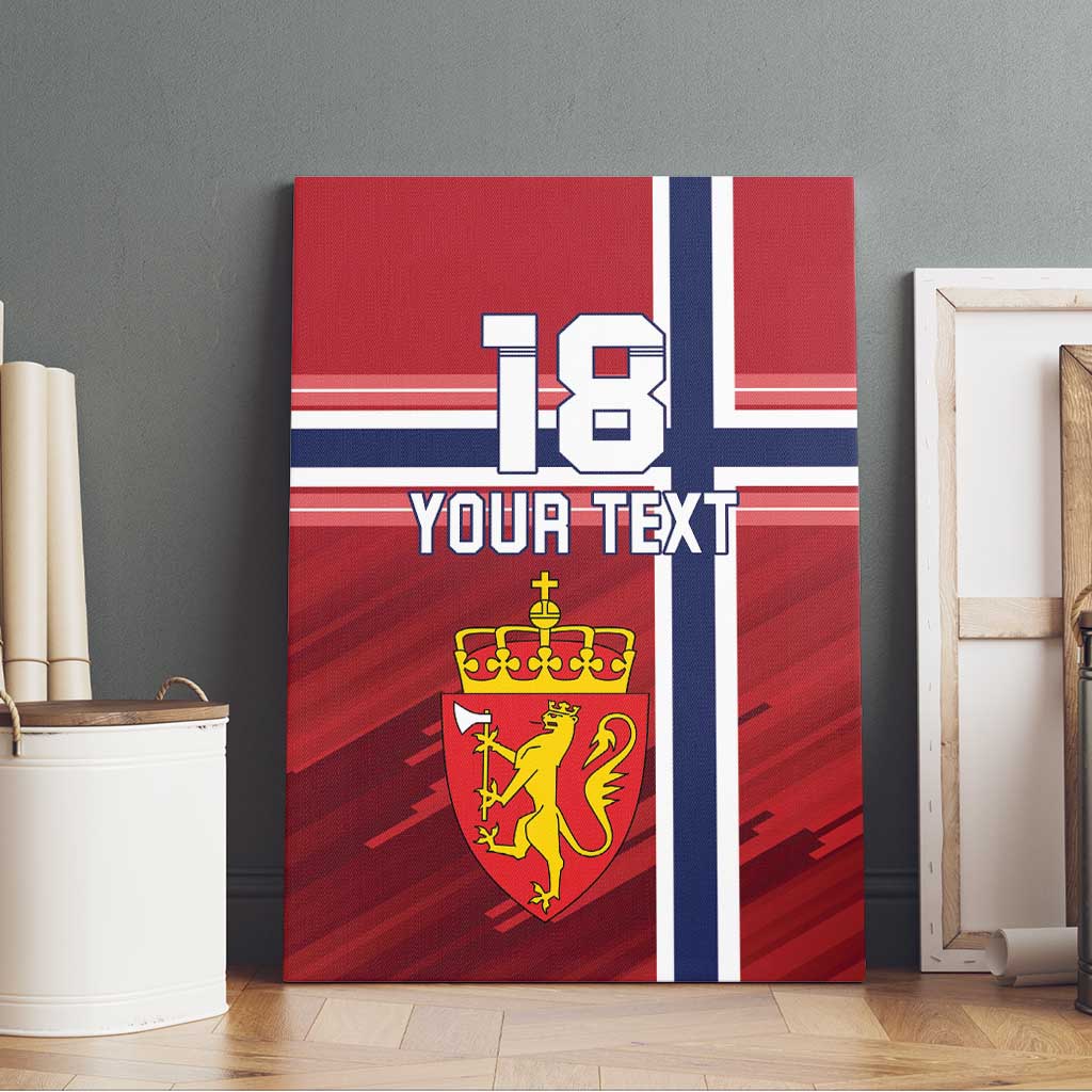 Custom Norway Football Canvas Wall Art Norges Herrelandslag i Fotball