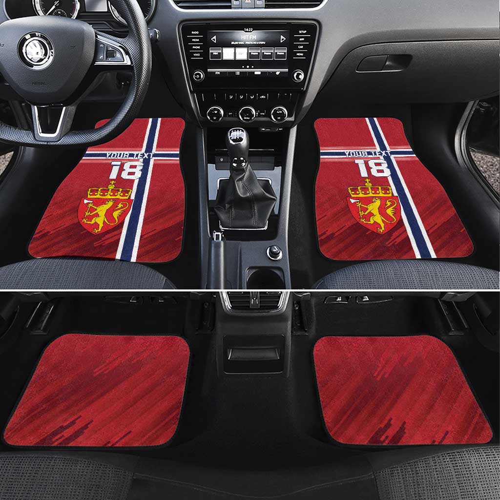 Custom Norway Football Car Mats Norges Herrelandslag i Fotball