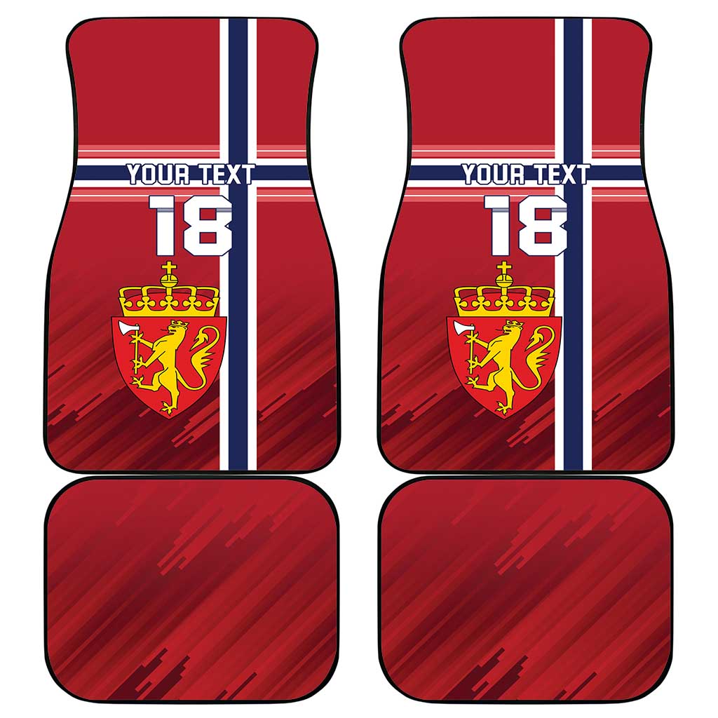 Custom Norway Football Car Mats Norges Herrelandslag i Fotball