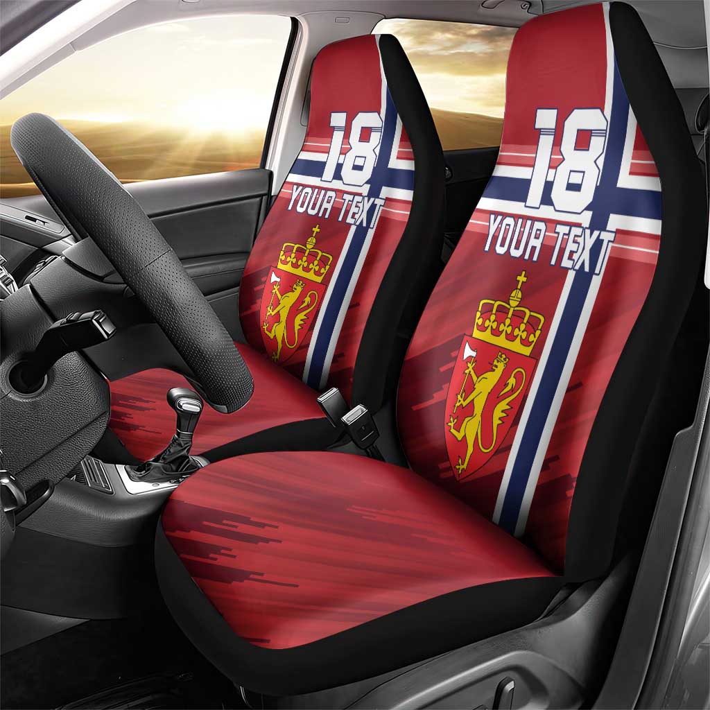 Custom Norway Football Car Seat Cover Norges Herrelandslag i Fotball