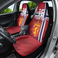 Custom Norway Football Car Seat Cover Norges Herrelandslag i Fotball